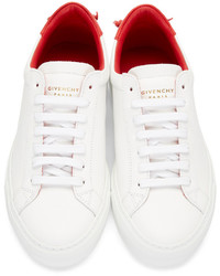 Givenchy White Red Urban Knots Sneakers