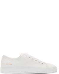 Common Projects White Tournat Cap Toe Sneakers