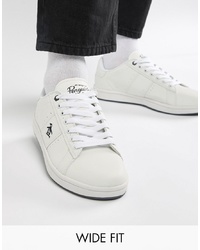 Original Penguin Wide Fit Stedaman Trainers In White
