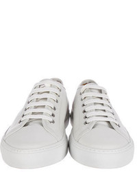 Woman By Common Projects Leather Low Top Sneakers
