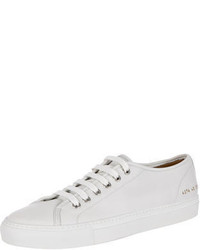 Woman By Common Projects Leather Low Top Sneakers