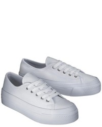 Lavera Xhilaration Flatform Canvas Sneaker White