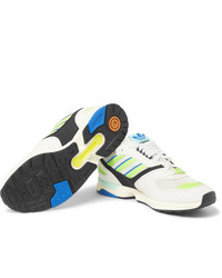 adidas Originals Zx 4000 Mesh And Faux Suede Sneakers