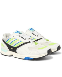 adidas Originals Zx 4000 Mesh And Faux Suede Sneakers