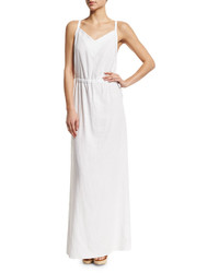Lenny Niemeyer Canvas Sleeveless Cover Up Maxi Dress White