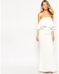 Jarlo Lily Bandeau Maxi Dress With Exaggerated Frill