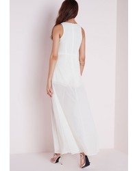 Missguided Maxi Overlay Romper White