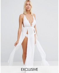 Wolfwhistle Wolf Whistle Split Beach Maxi Dress