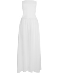 Eres Zephyr Ankara Cotton Jersey Maxi Dress White