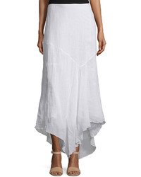 Theory Halvinnie Soft Linen Maxi Skirt White