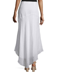 Theory Halvinnie Soft Linen Maxi Skirt White