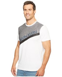 Calvin Klein Mesh Paneled Crew Neck T Shirt T Shirt