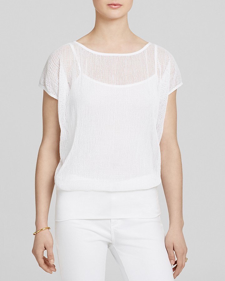 Bailey 44 Top Fresco Mesh Overlay, $125 | Bloomingdale's | Lookastic