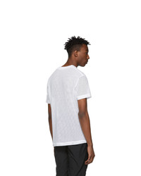Alexander Wang White Cotton Mesh T Shirt