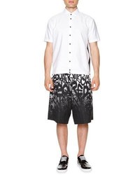 DSQUARED2 Short Sleeve Shirt With Mesh Panels White