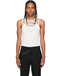 Dion Lee Off White Mesh Holster Tank Top