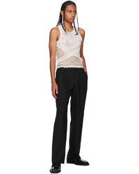 Dion Lee Off White Net Lace Tank Top