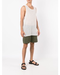 OSKLEN Perforated Mesh Round Neck Tank Top