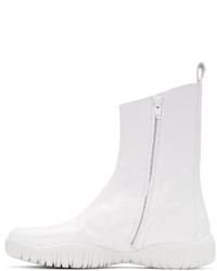 Maison Margiela White Flat Tabi Boots