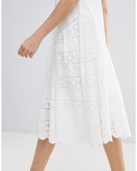 French Connection Cletine Cotton A Line Midi Dress