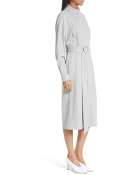 Tibi Dolman Sleeve Stretch Twill Midi Dress