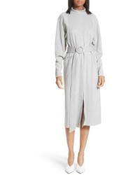 Tibi Dolman Sleeve Stretch Twill Midi Dress