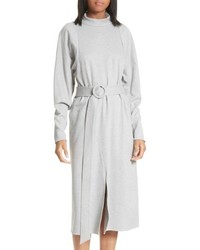 Tibi Dolman Sleeve Stretch Twill Midi Dress