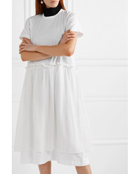 Comme Des Garçons Girl Med Layered Cotton Jersey And Tte Dress