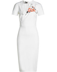 Victoria Beckham Midi Dress With Cotton