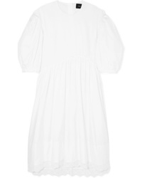 Simone Rocha Oversized Broderie Med Cotton Dress