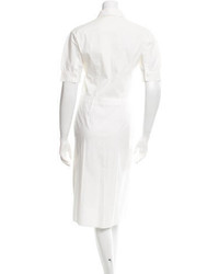 Prada Short Sleeve Midi Dress