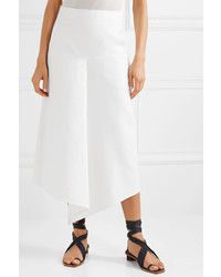 Tibi Asymmetric Compact Cotton Midi Skirt