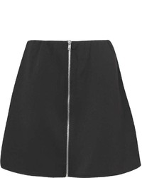 Boohoo Cherry Zip Front A Line Mini Skirt