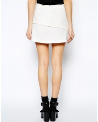 Asos Collection Mini Skirt With Notch Hem