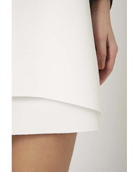 Topshop Curved Overlay Mini Skirt