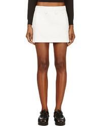 Acne Studios Ivory White Bonded Dance Skirt