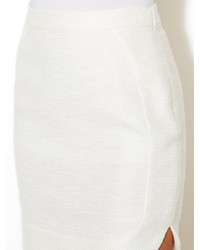 L'Agence Cotton Textured Mini Skirt