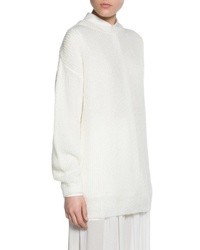 White Mohair Oversized Sweater