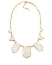 House Of Harlow 1960 White Sand Five Station Necklace