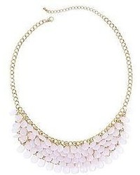 jcpenney Mixit Gold Tone White Bib Statet Necklace