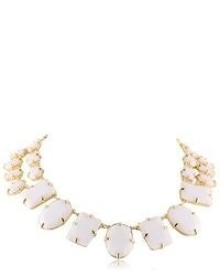 Kate Spade New York Coated Confetti White Short Statet Necklace 18