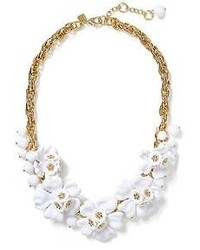 Banana Republic White Floral Statet Necklace