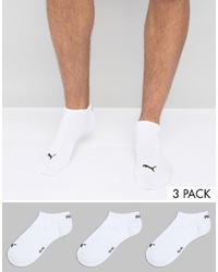 Puma 3 Pack Trainers Socks In White 261080001300