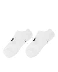 Nike Three Pack White Essential Everyday No Show Socks