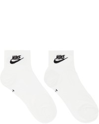 Nike Three Pack White Everyday Essential Socks