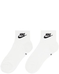 Nike Three Pack White Everyday Essential Socks