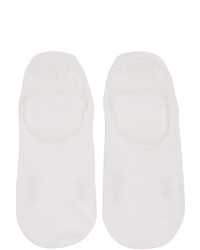 BOSS Two Pack White Invisible Grip Socks
