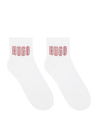 Hugo Two Pack White Piano Ankle Socks