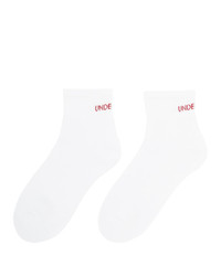 Undercover White Logo Ankle Socks