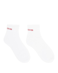 Undercover White Logo Ankle Socks